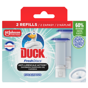 Duck Fresh Discs Eukaliptus Duo - żelowe krążki, podwójny zapas 2x36 ml X5